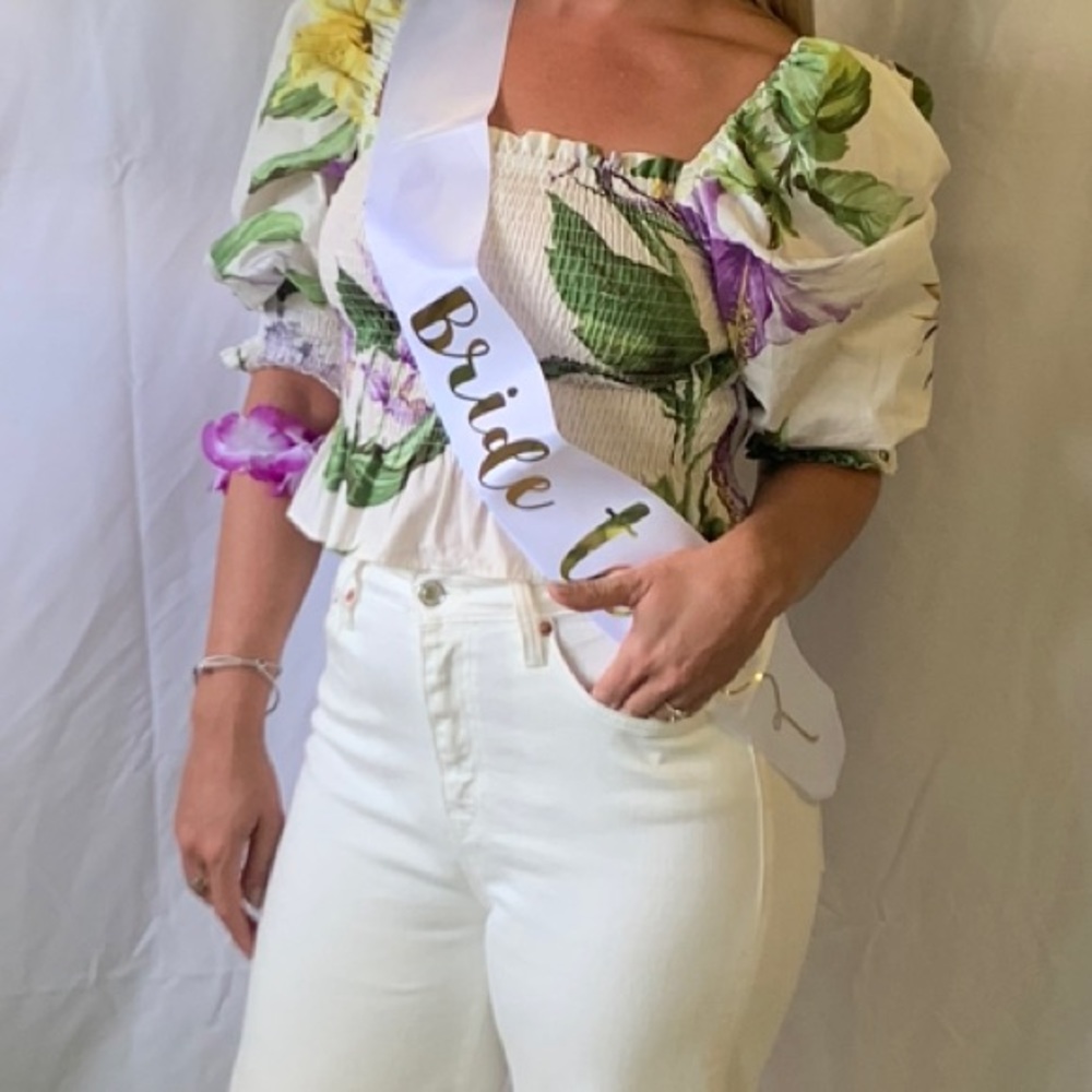 Floral crop top